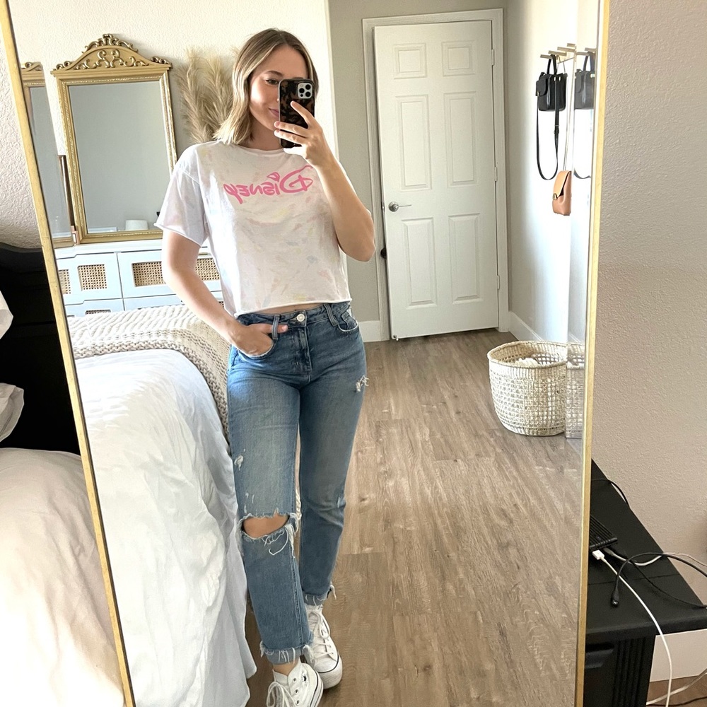 Muted Tie Dye Disney Crop Top